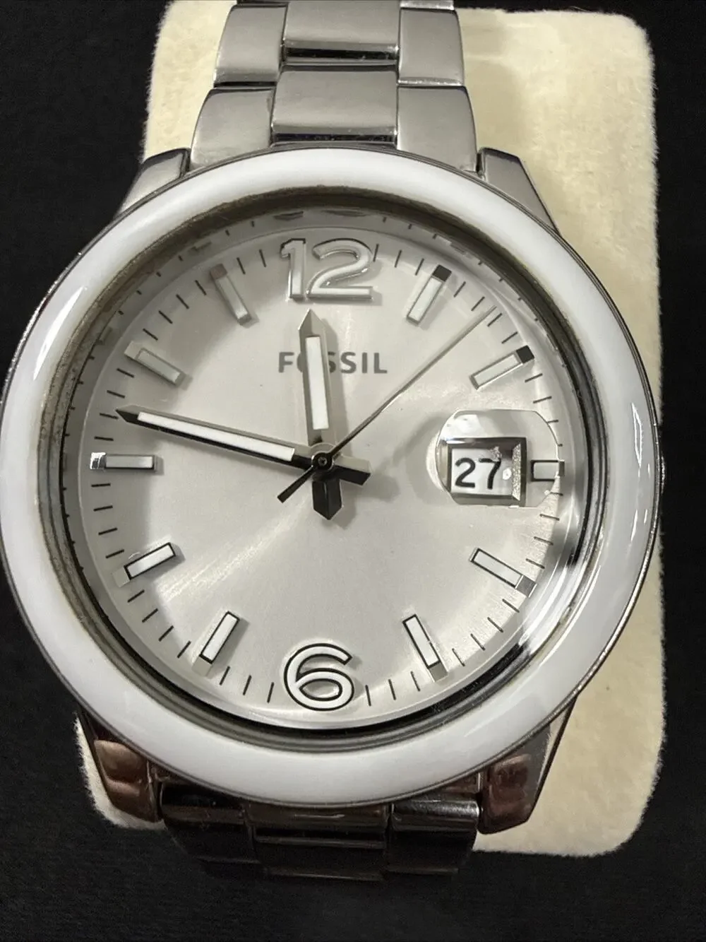 FOSSIL CE-1087 Women’s Wristwatch New Battery! Runs Excellent! (B5)